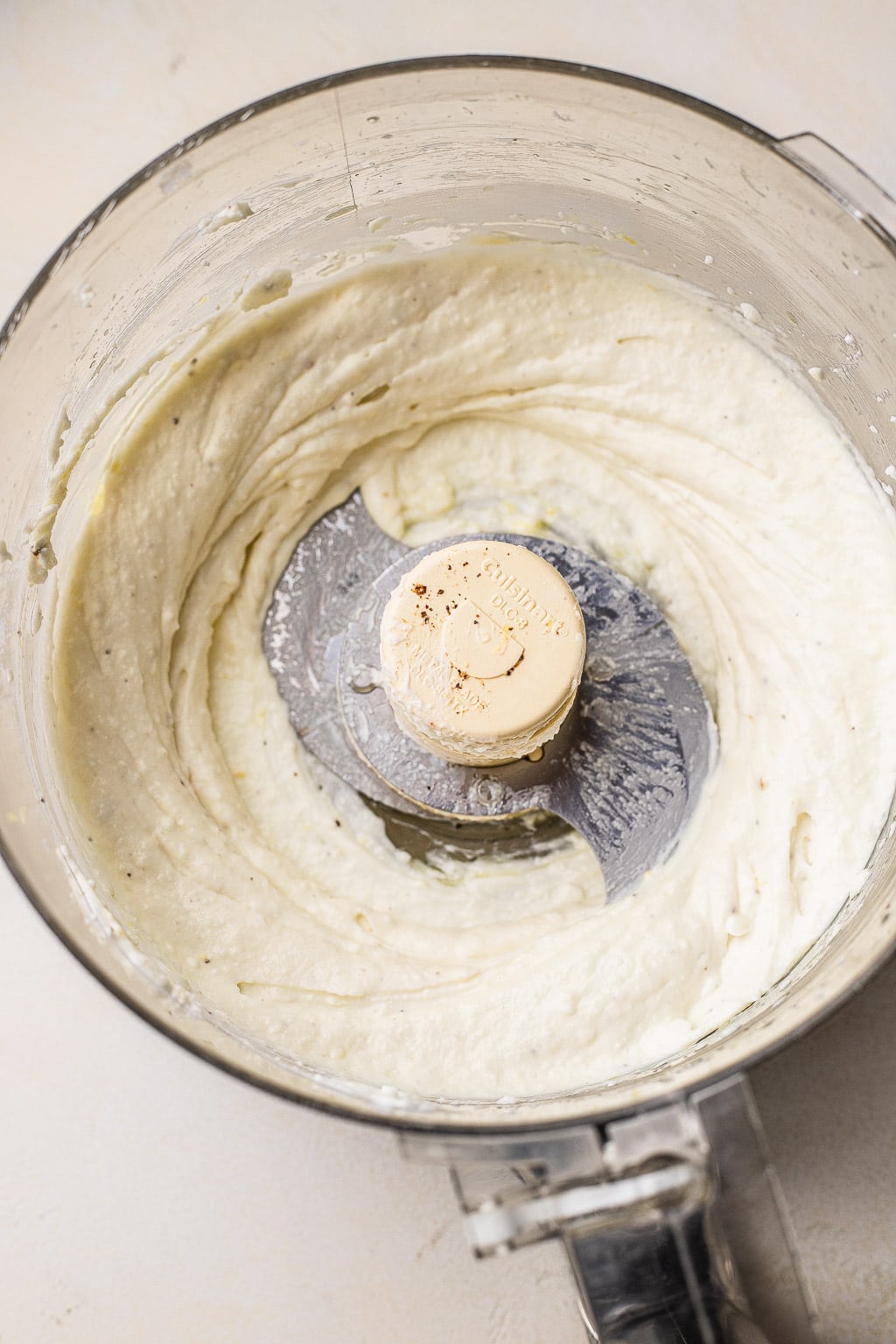Whipped feta in a food processor 