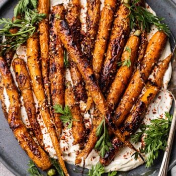 Roasted carrots with whipped feta
