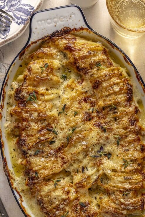 hasselback potato gratin
