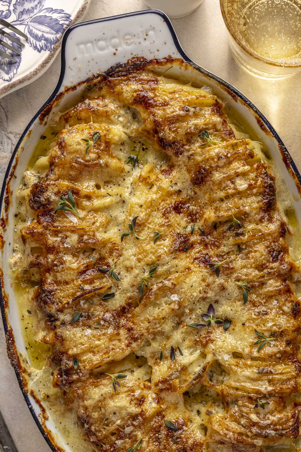hasselback potato gratin