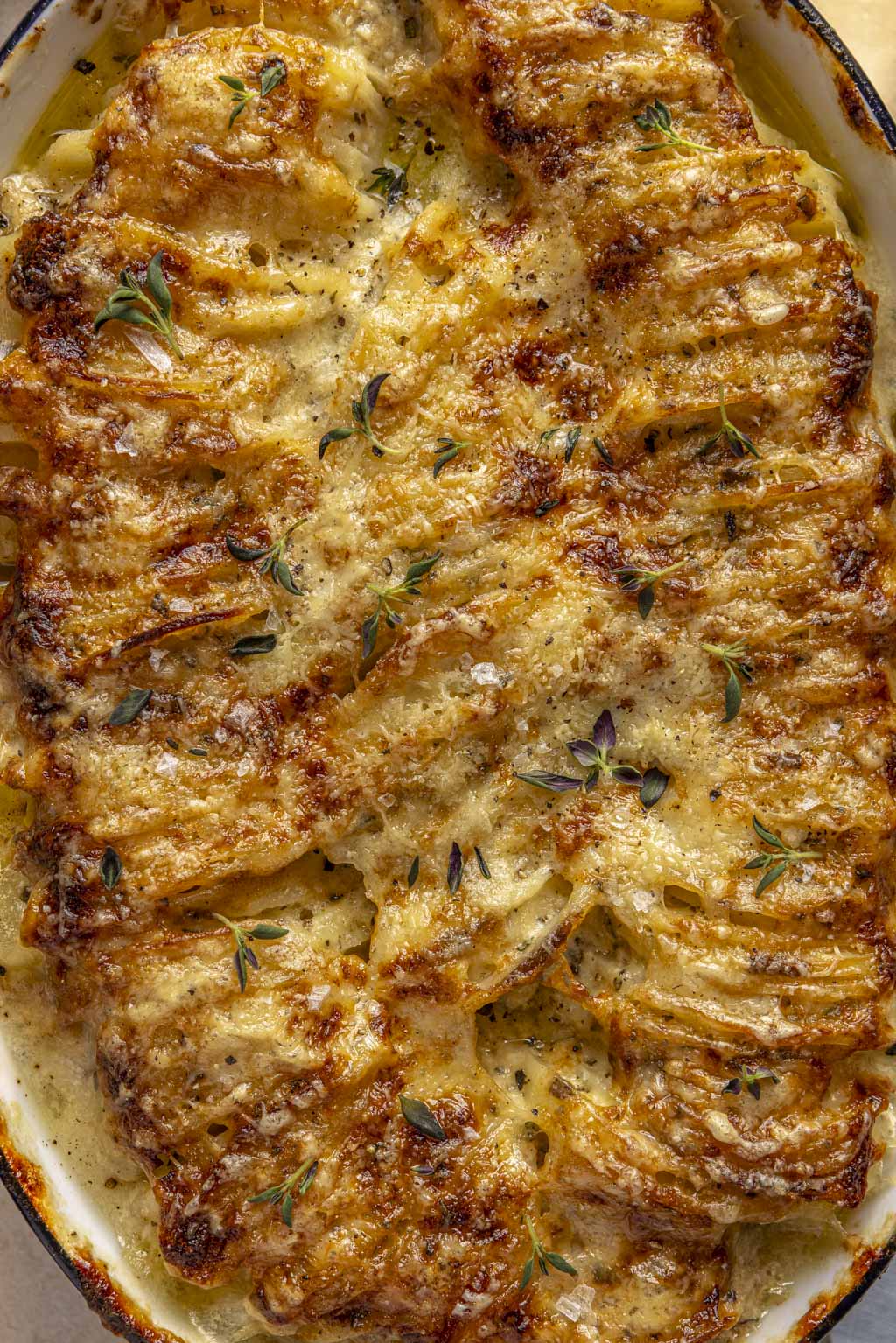 hasselback potato gratin