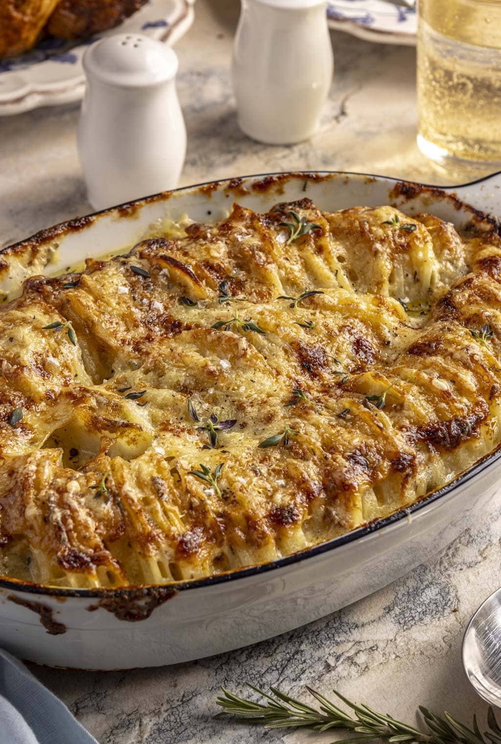 hasselback potato gratin