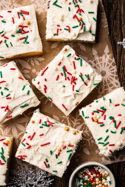 Christmas Sugar cookie Bars
