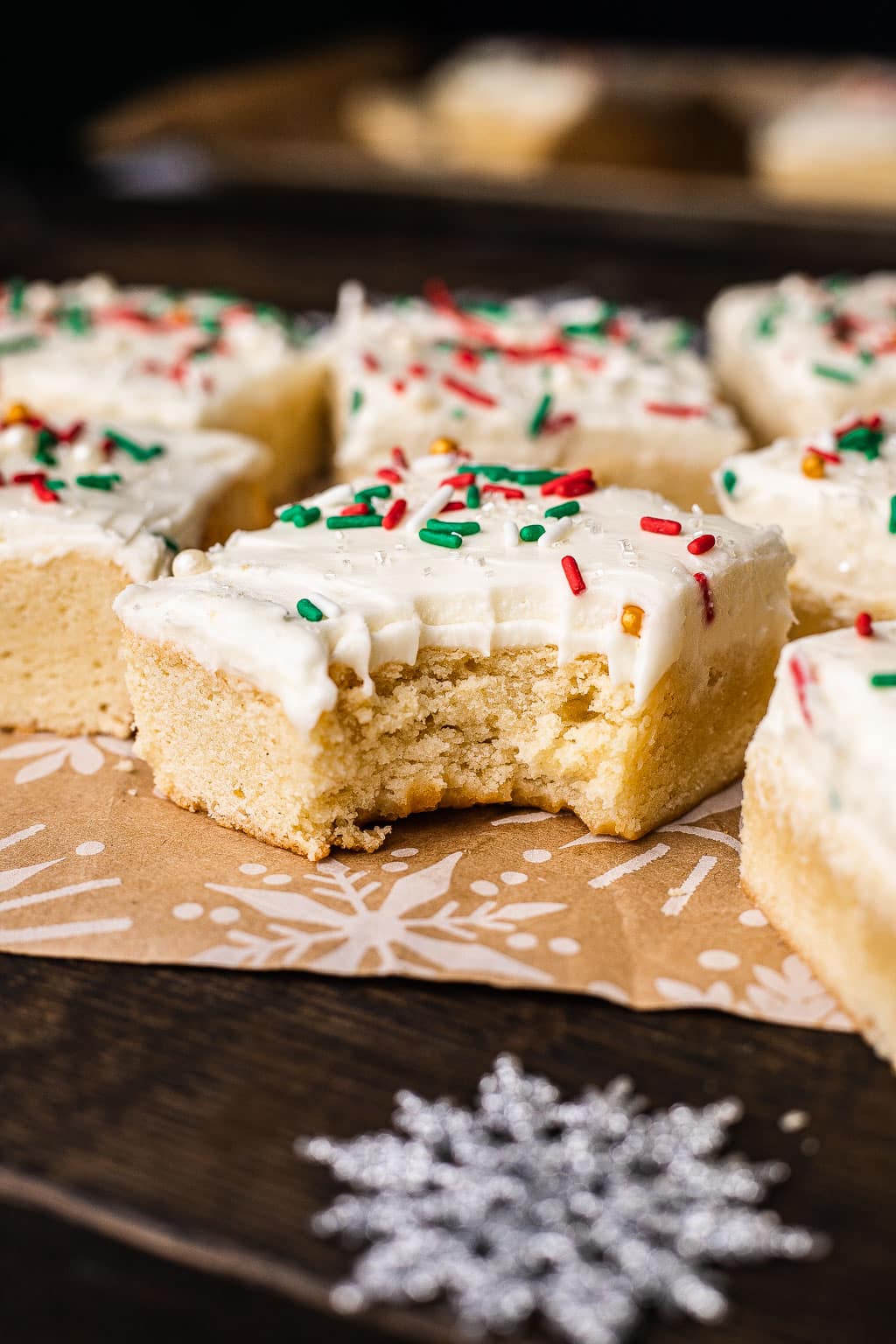 christmas sugar cookie bars