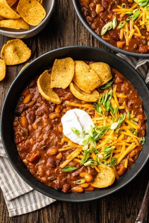 5-bean vegetarian chili