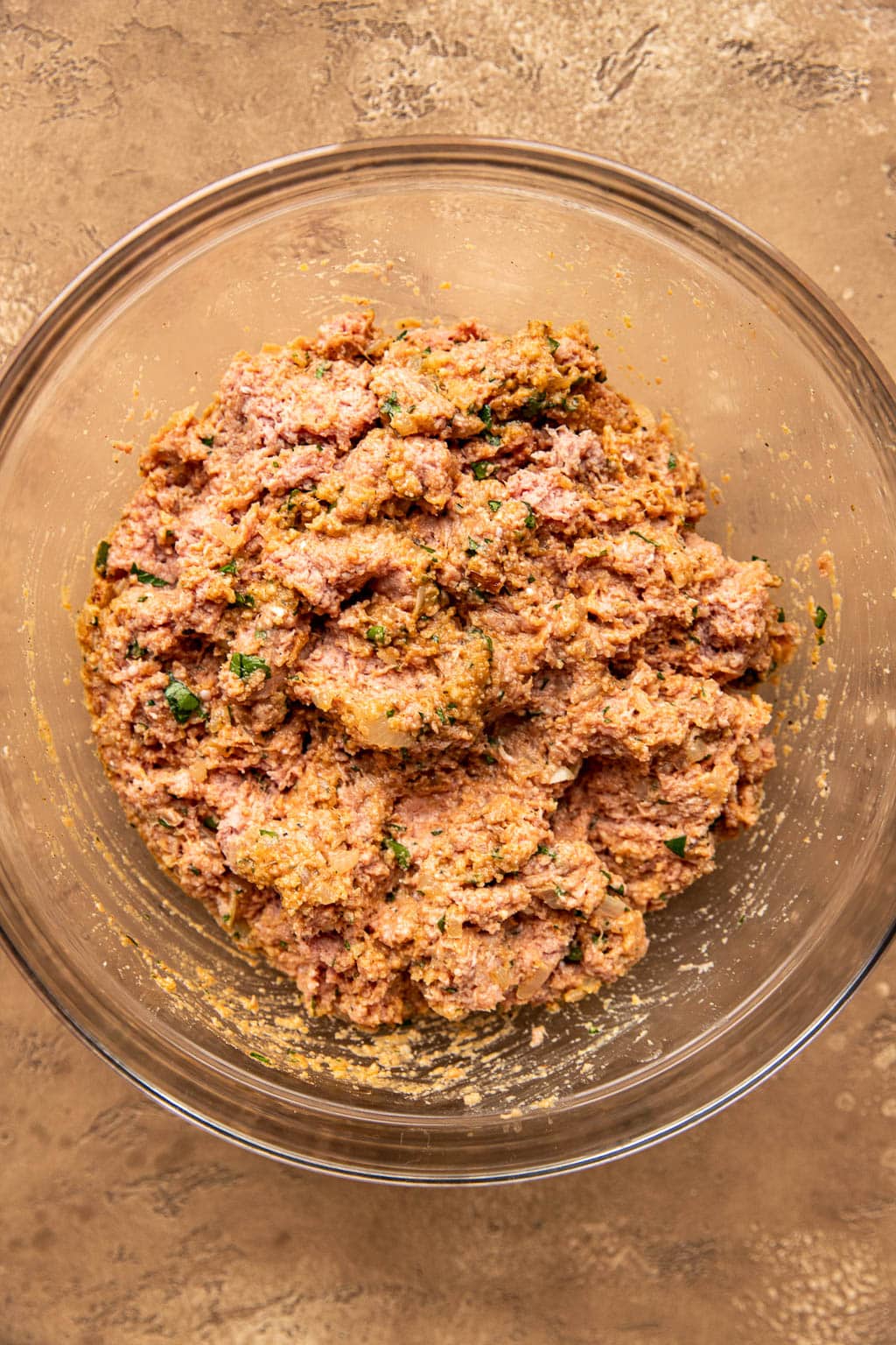 Turkey meatloaf mixture in a bowl 