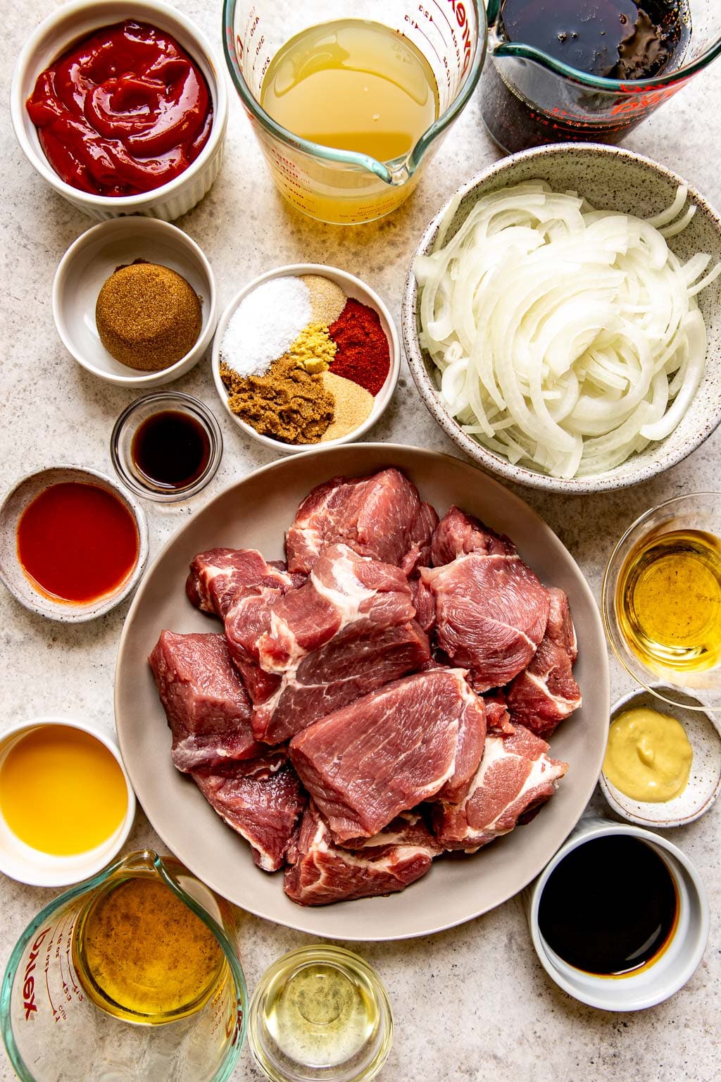 Ingredients for Dutch Oven Pulled Pork