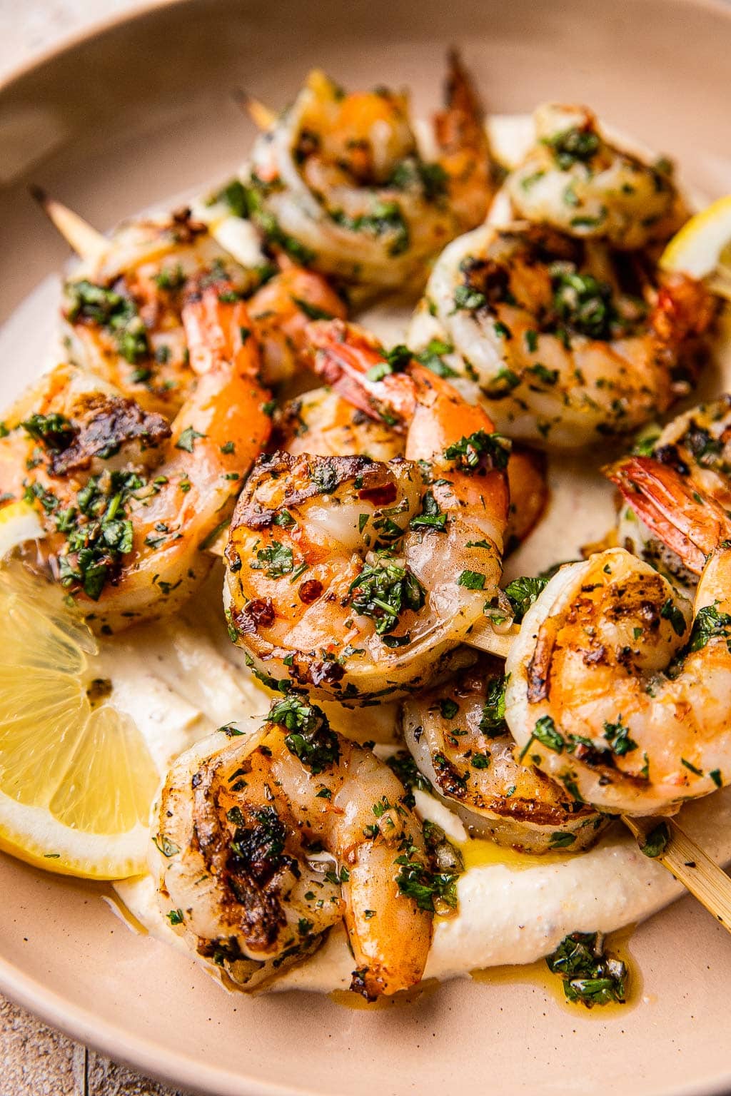 Grilled Chimichurri shrimp