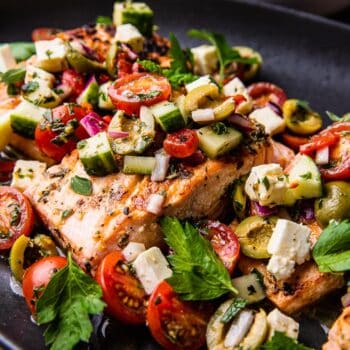grilled greek salmon