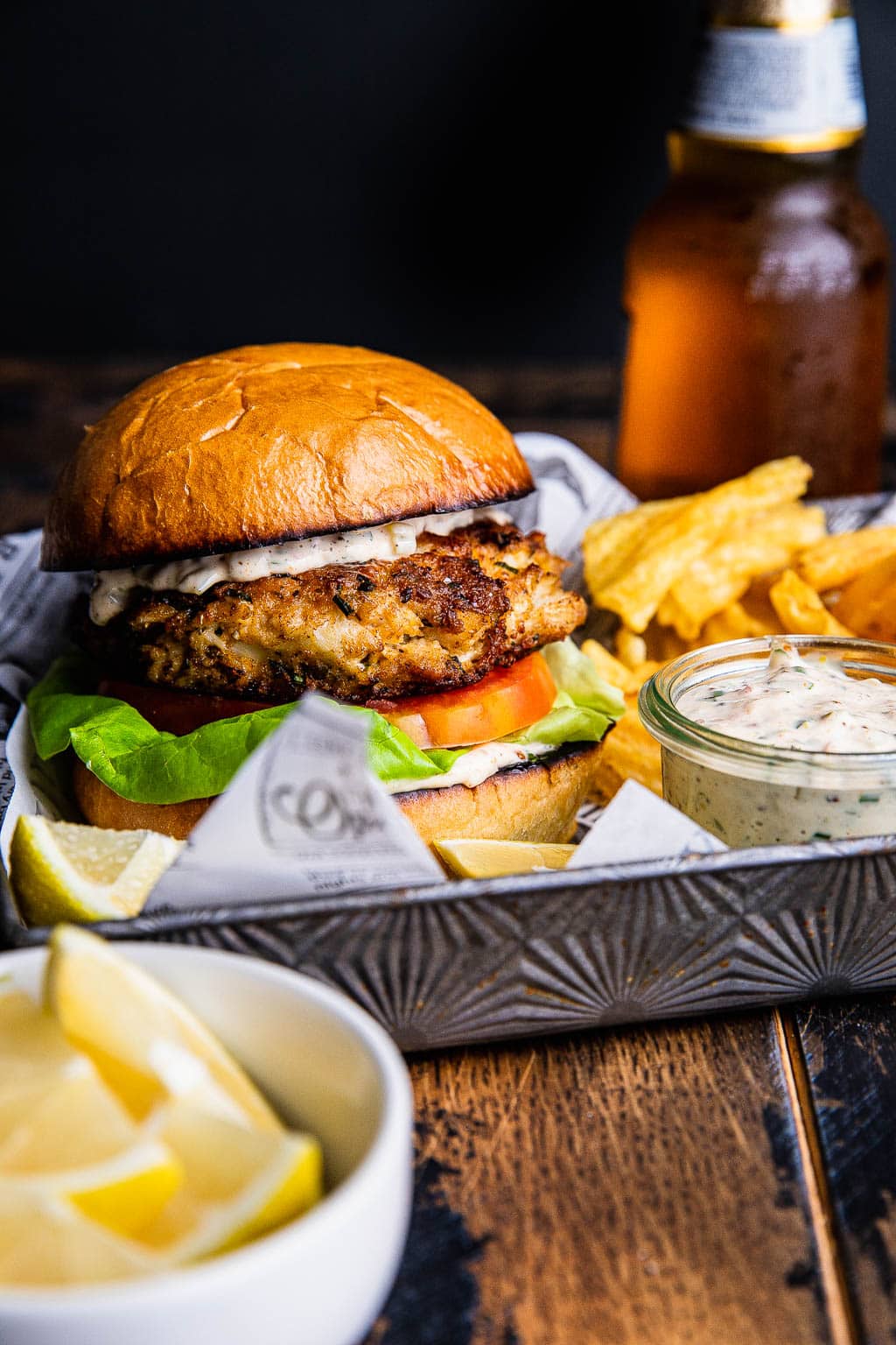 crab cake sandwiches