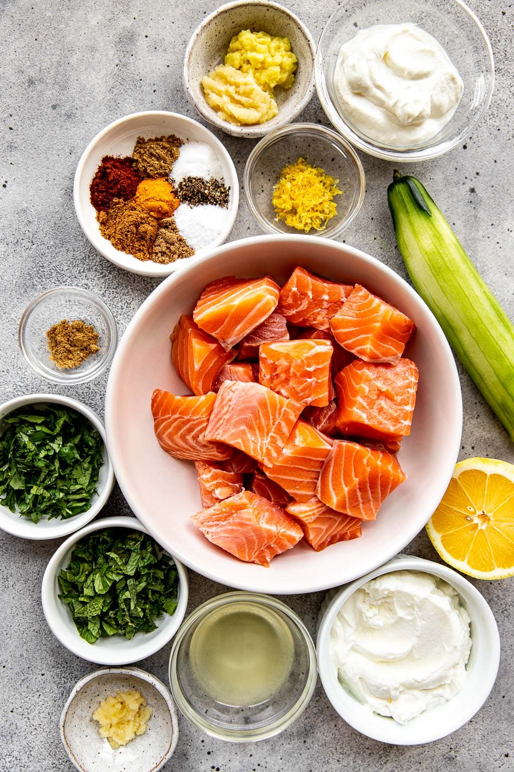 Tandoori Salmon Bowls Ingredients