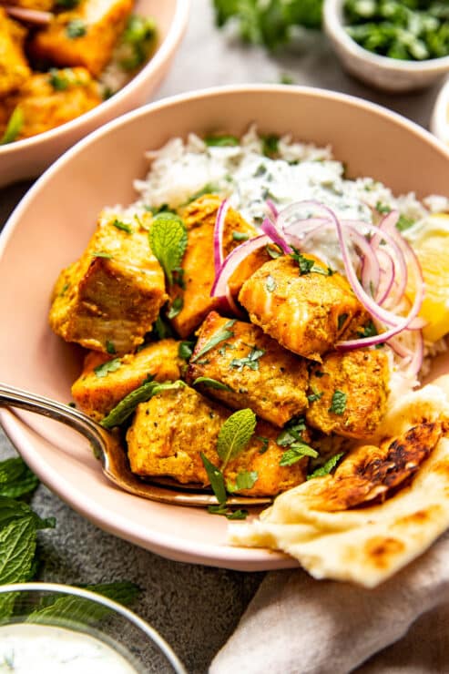 Tandoori Salmon Bowls
