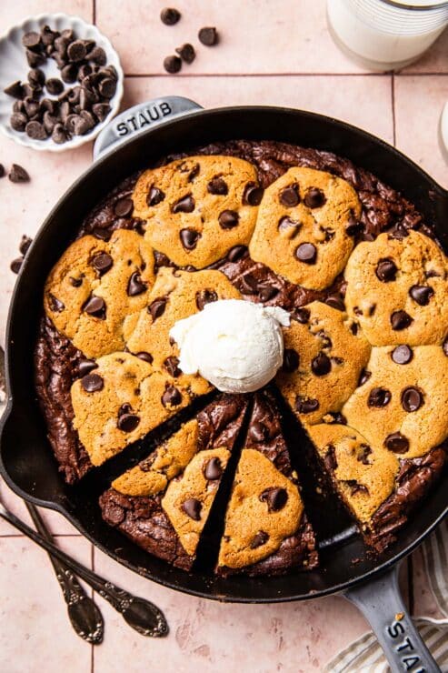 Skillet brookies