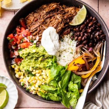 Chipotle beef burrito bowls