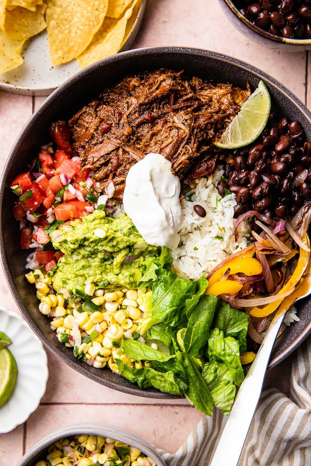 chipotle beef burrito bowls