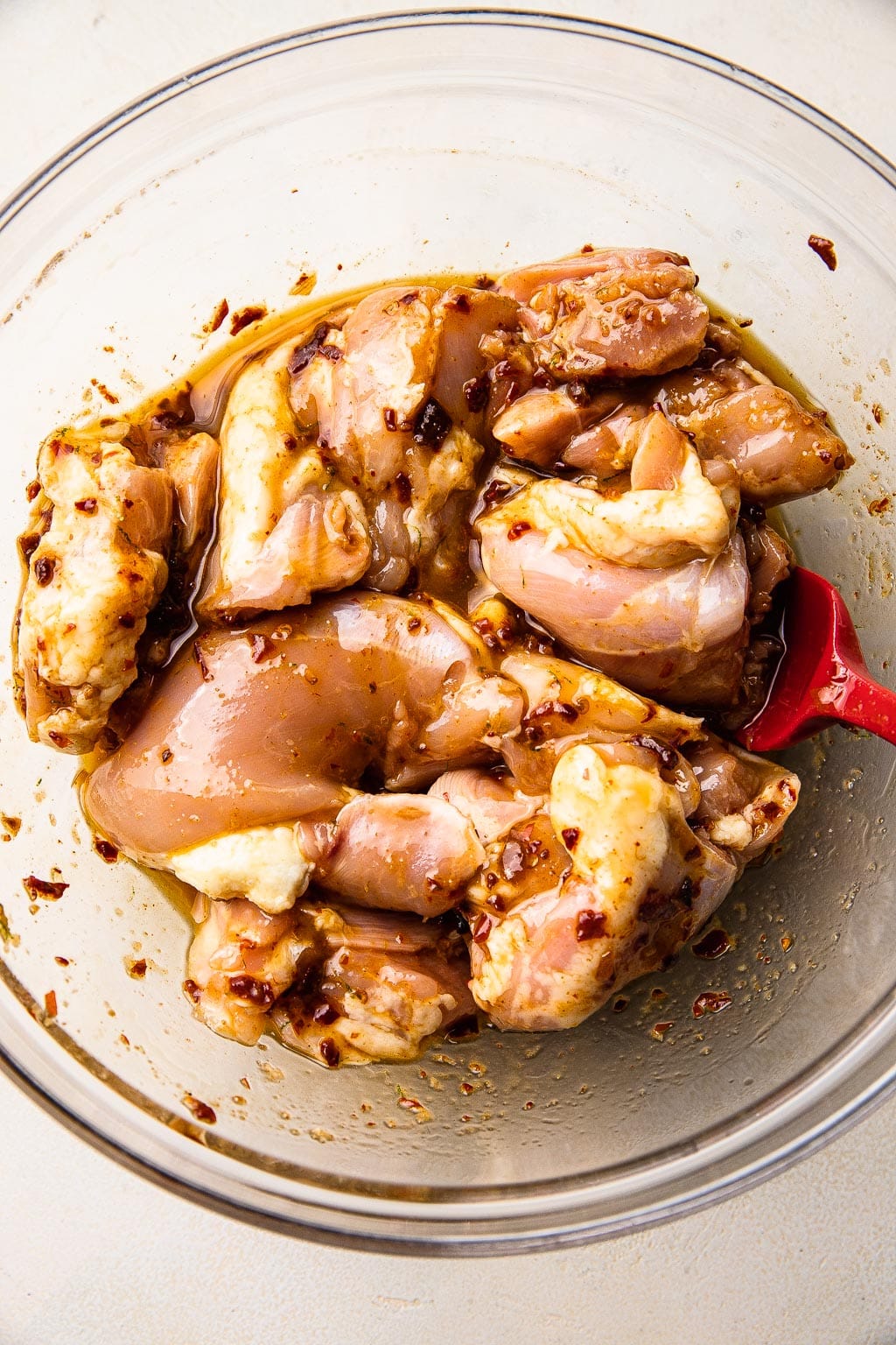 Chicken thighs in chipotle marinade 