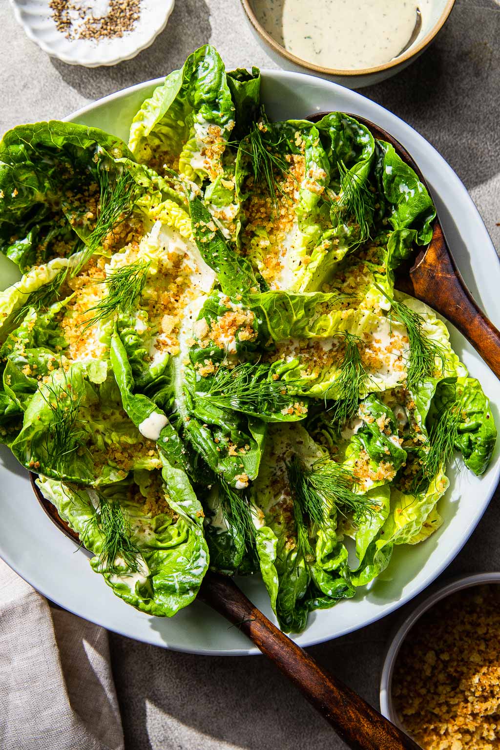 little gem caesar salad