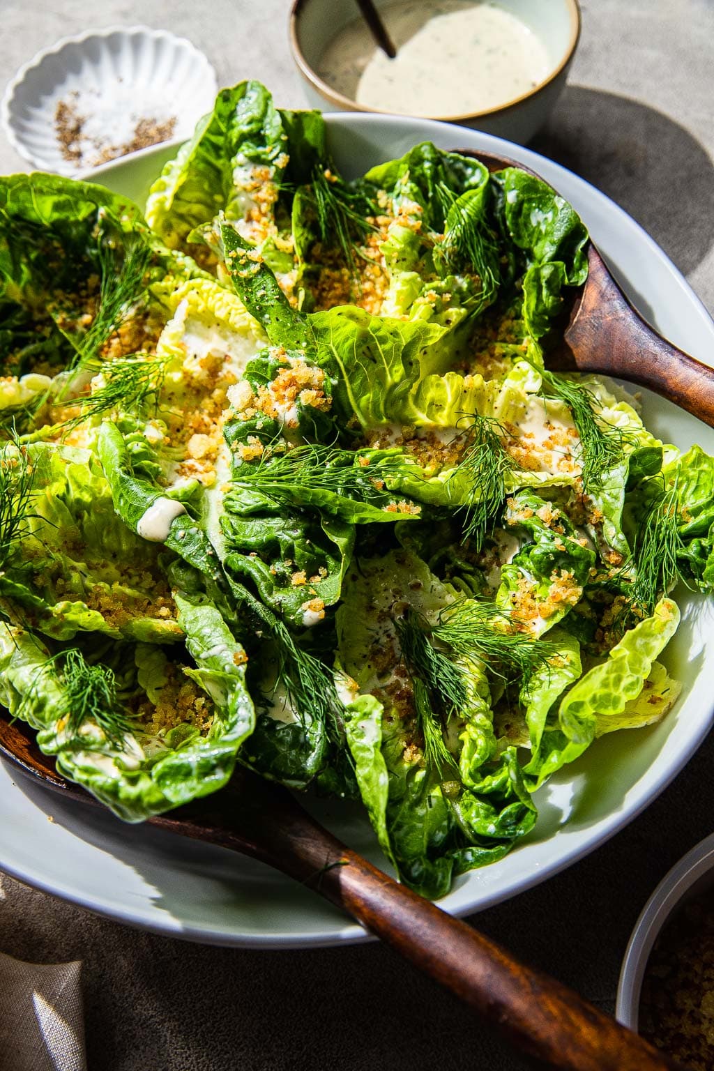 Little gem caesar salad