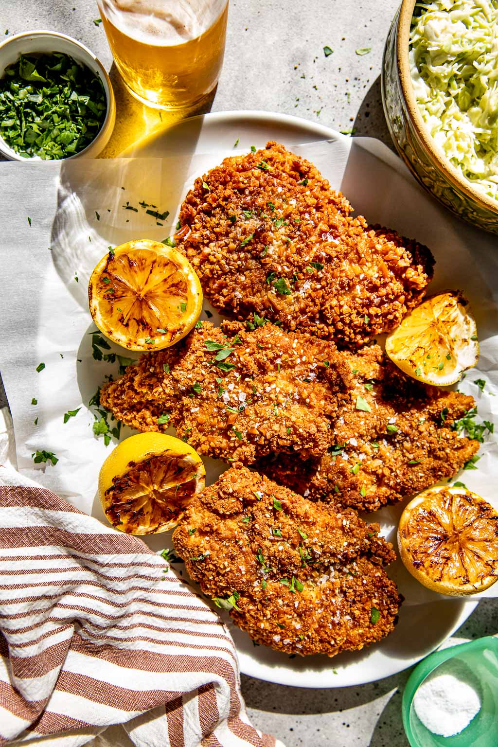 Pretzel crusted chicken