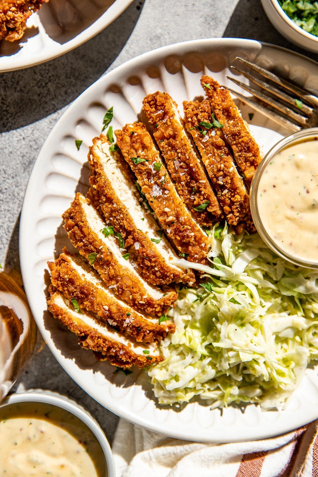 Pretzel crusted chicken