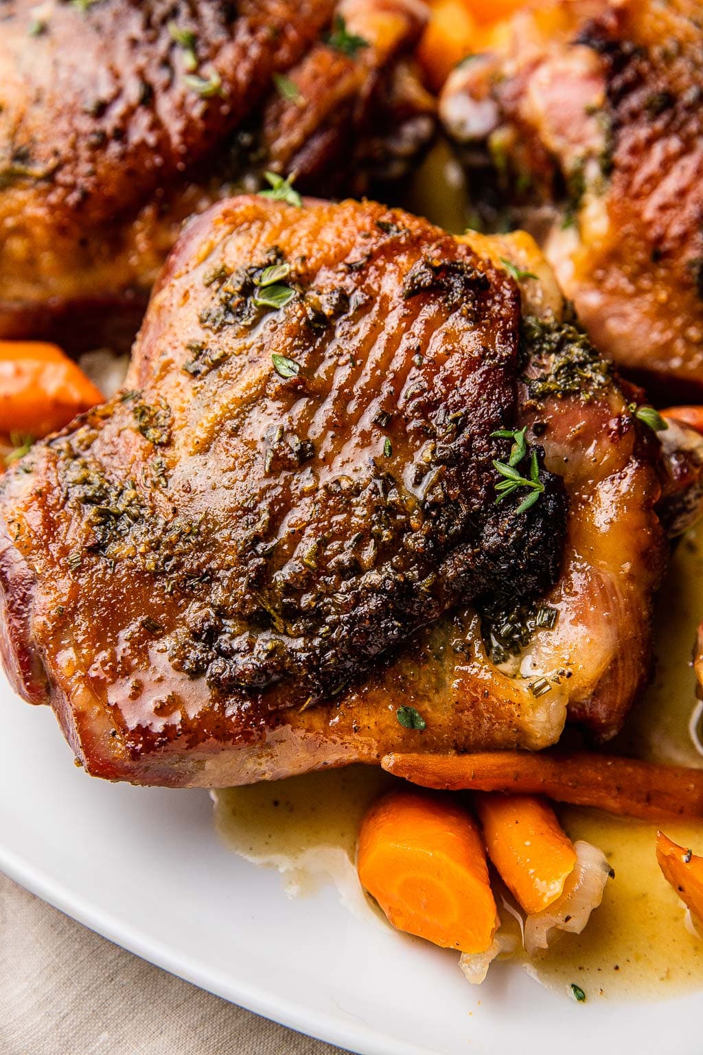 slow-roasted turkey thighs