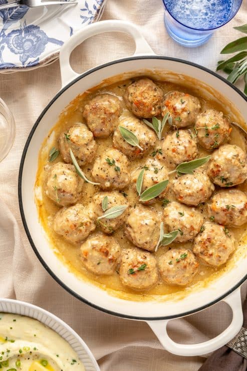 Thanksgiving turkey meatballs