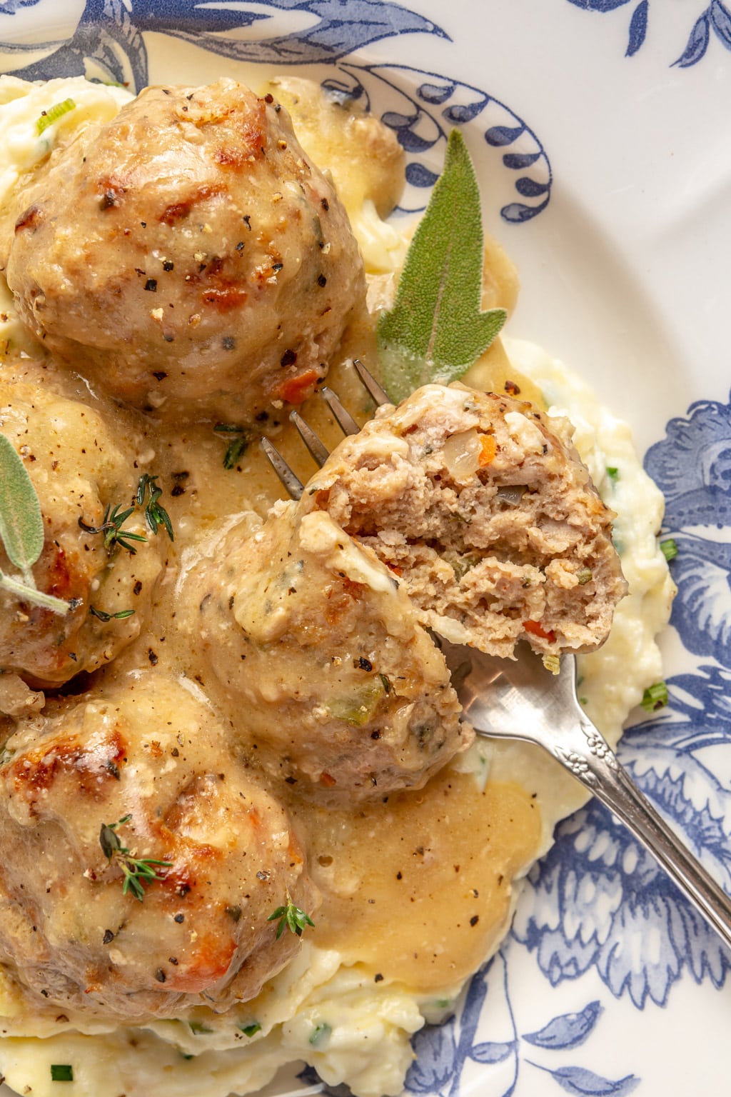 Thanksgiving turkey meatballs