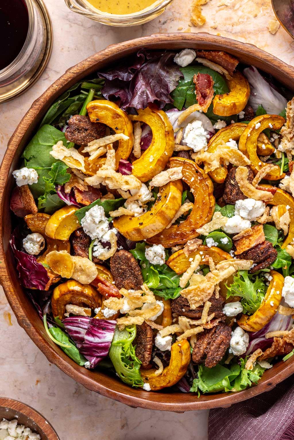 roasted delicata squash salad