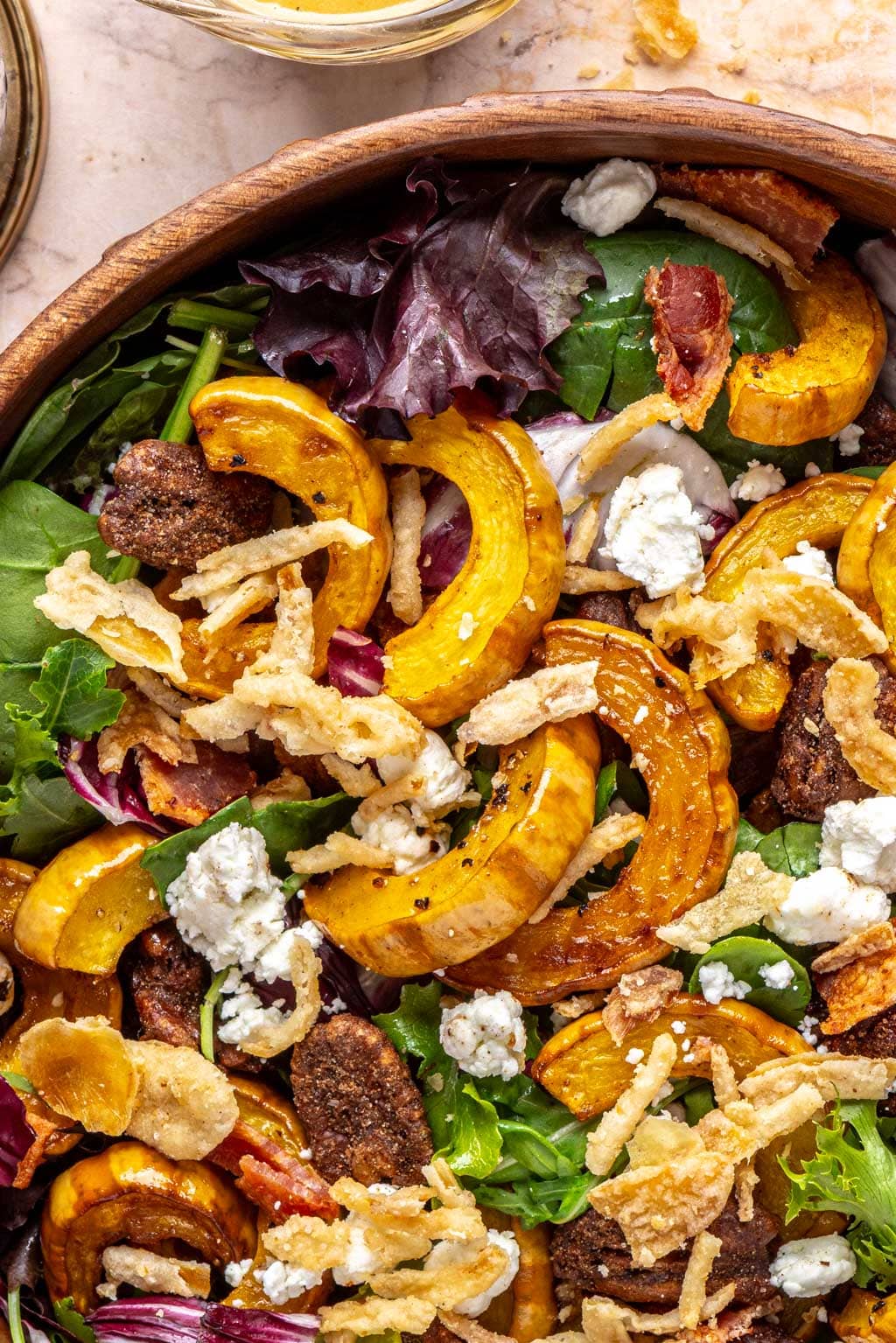 roasted delicata squash salad