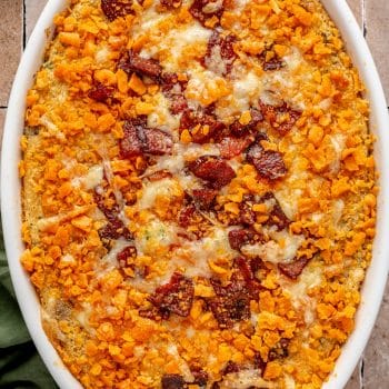 Loaded corn casserole