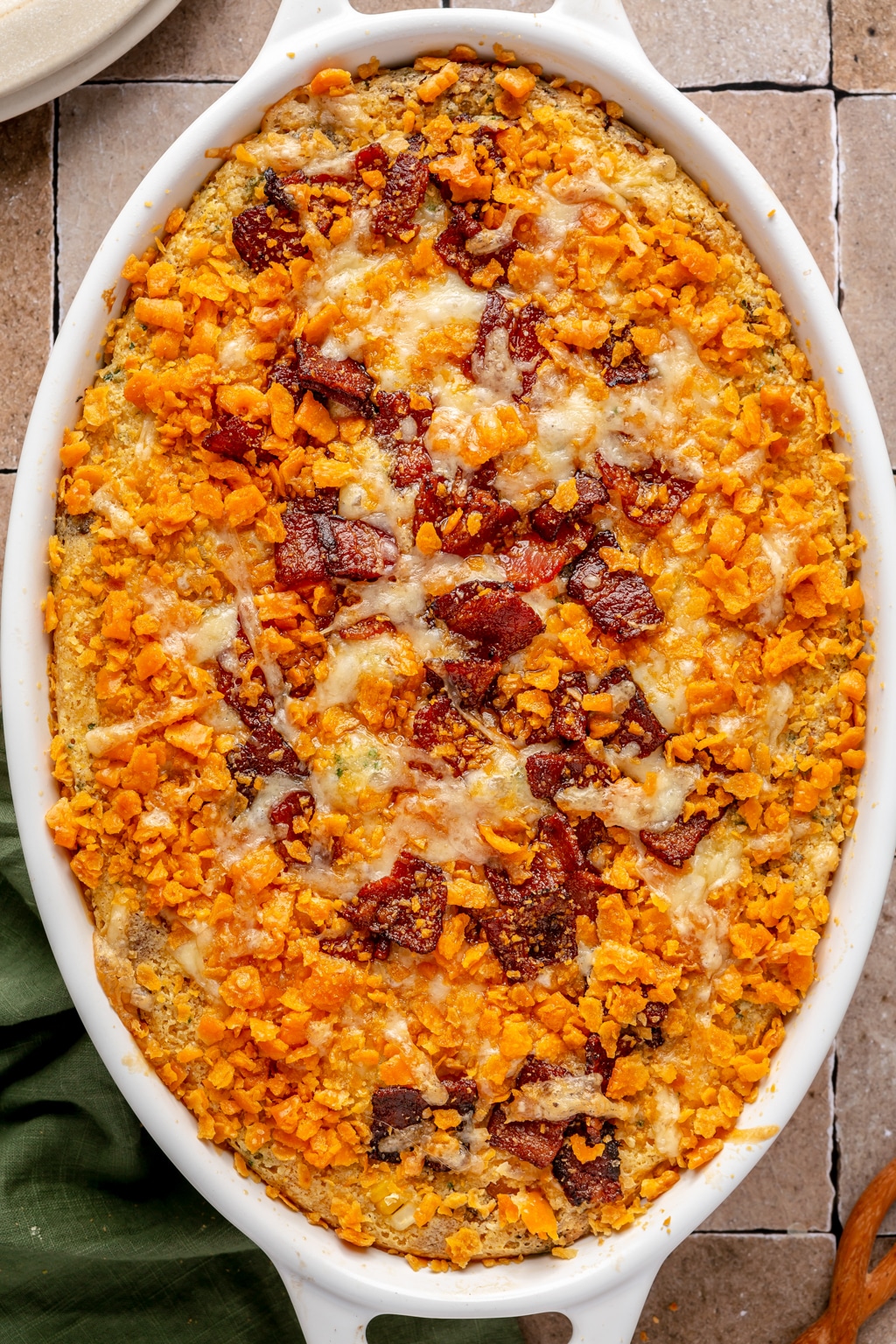 Loaded corn casserole