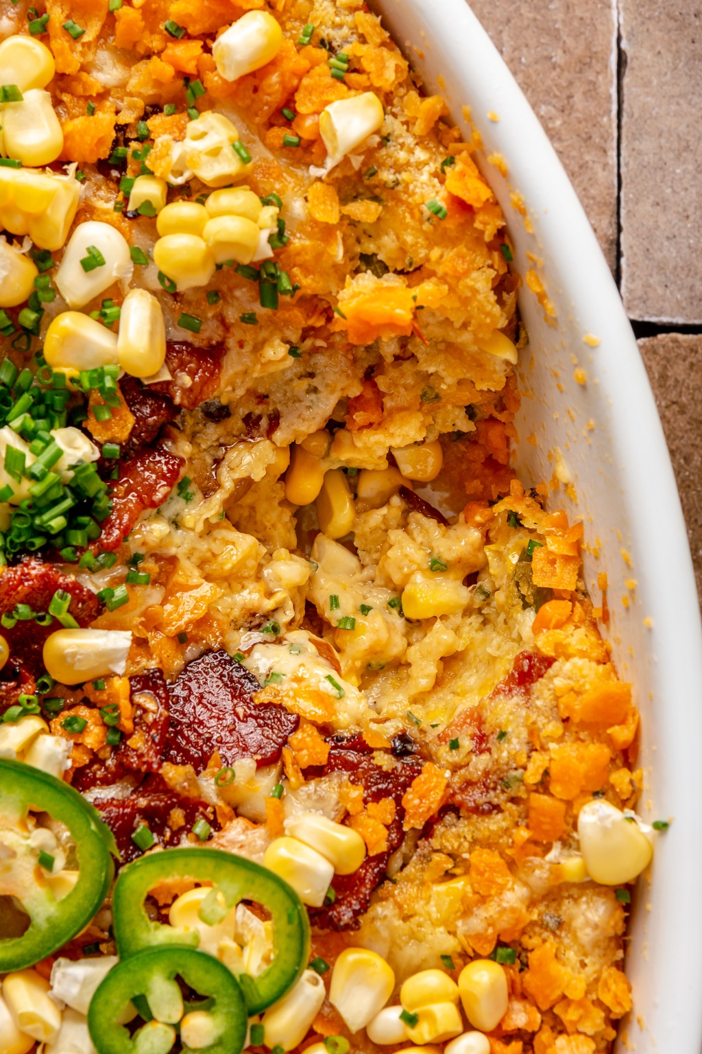 loaded corn casserole