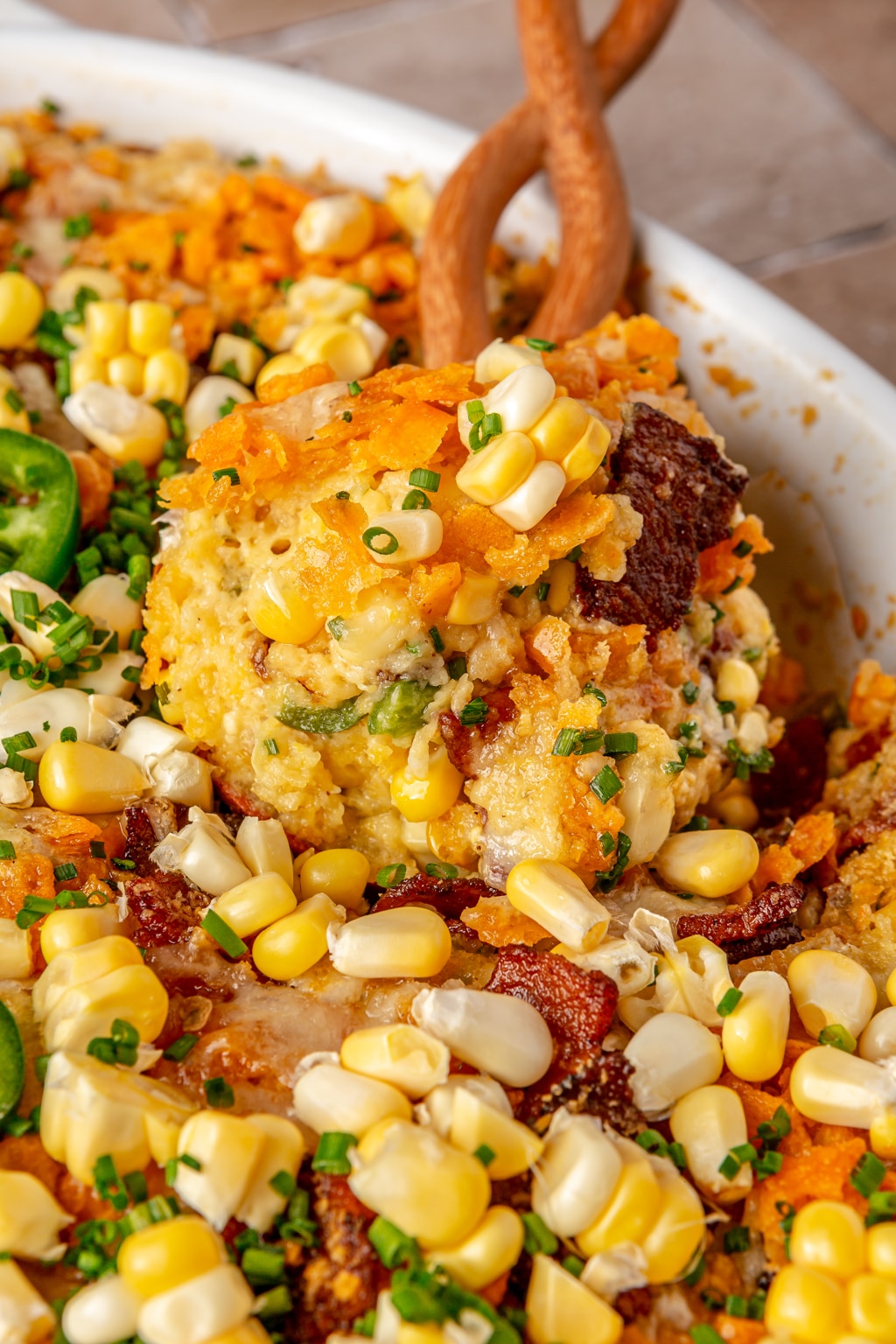 loaded corn casserole