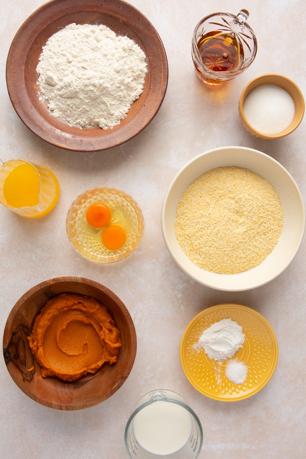 pumpkin cornbread muffins ingredients