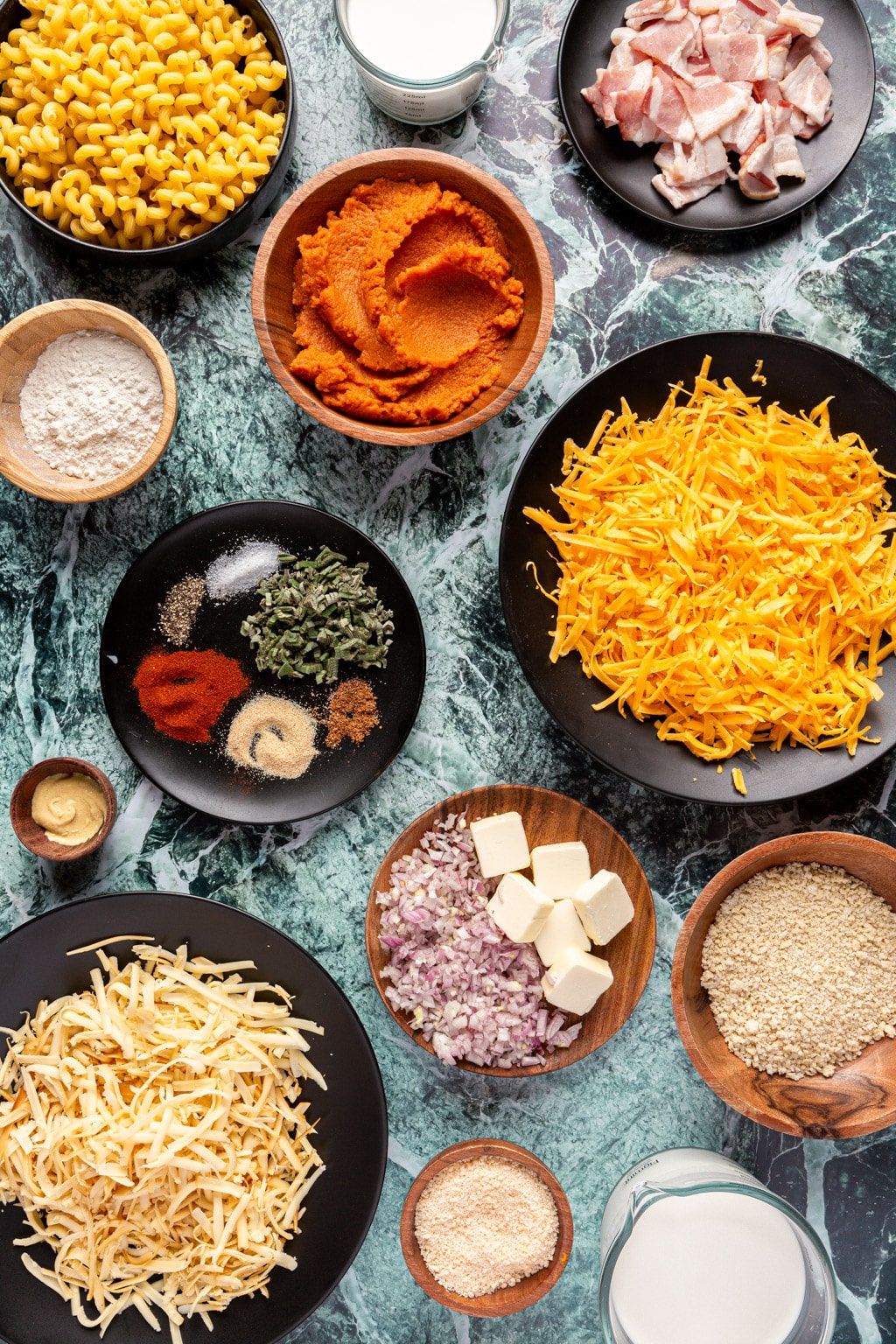 Pumpkin mac and cheese ingredients