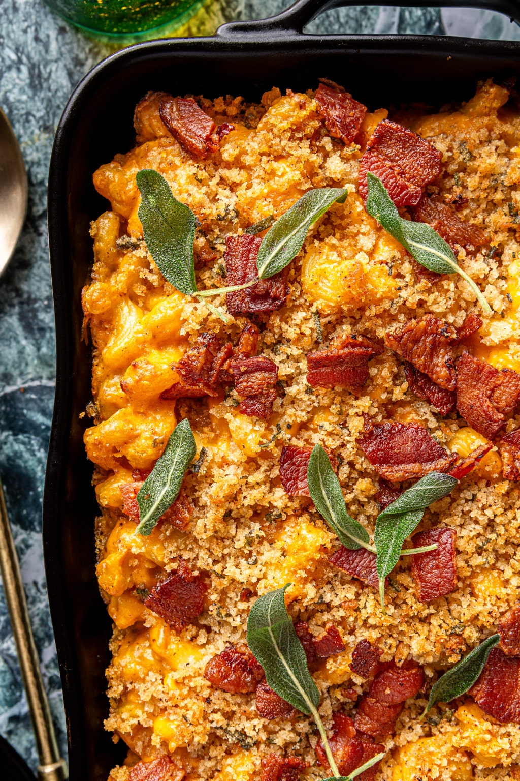 pumpkin mac and cheese with bacon