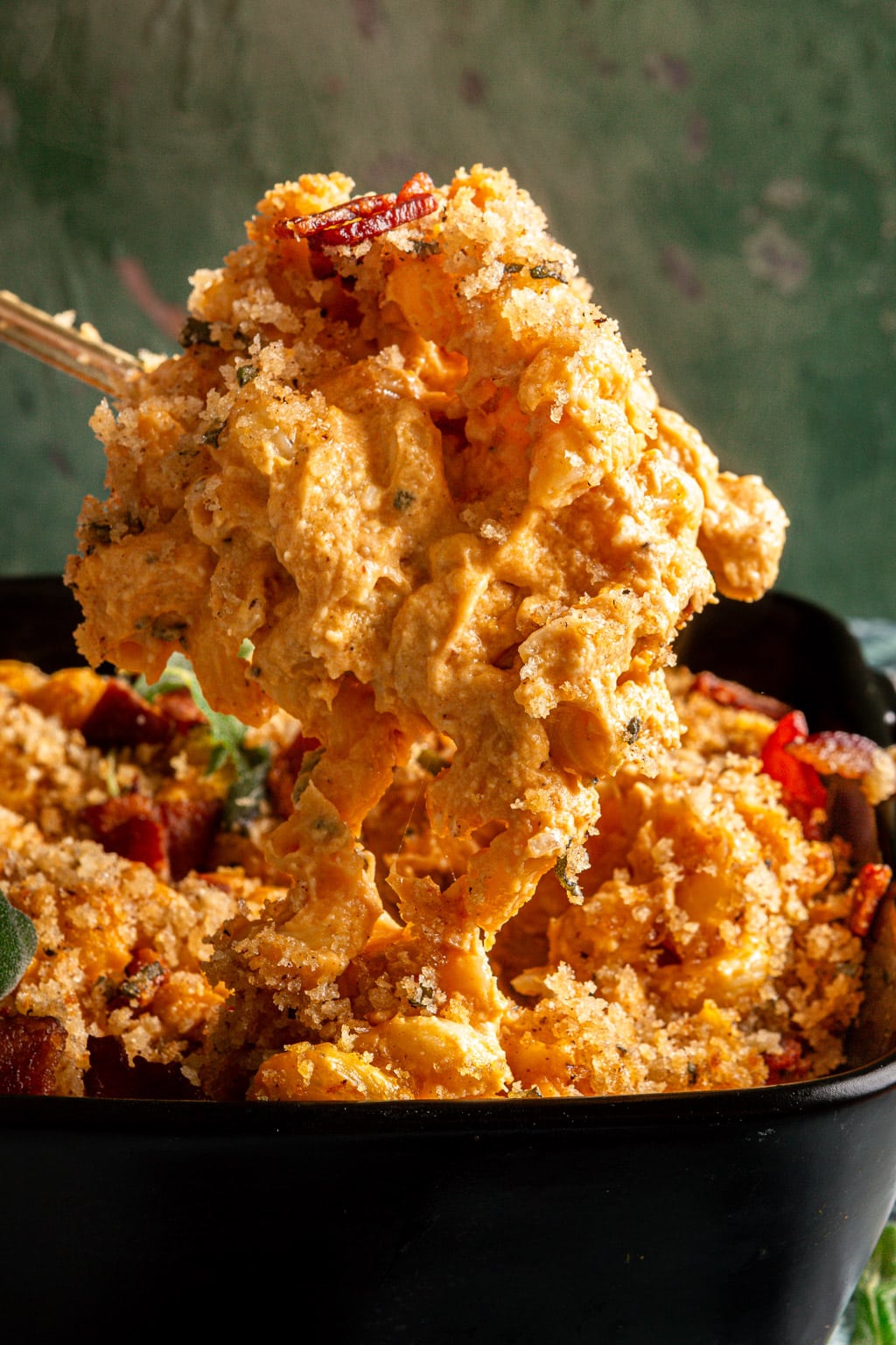 pumpkin mac and cheese with bacon