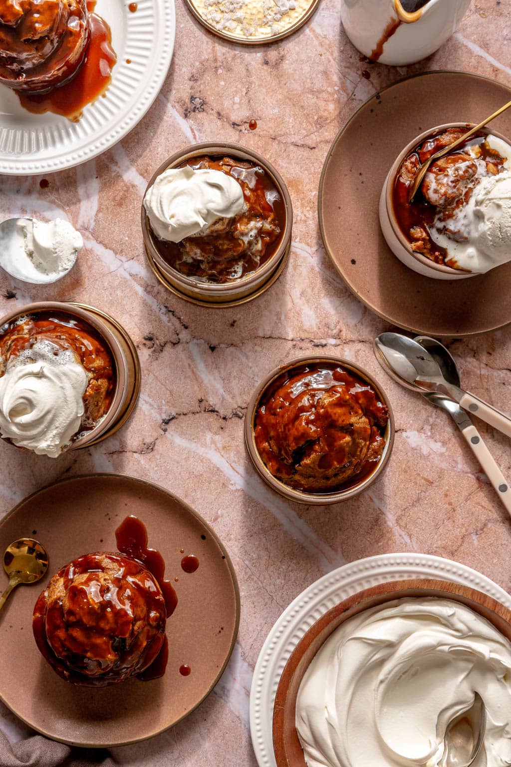 sticky toffee pumpkin puddings