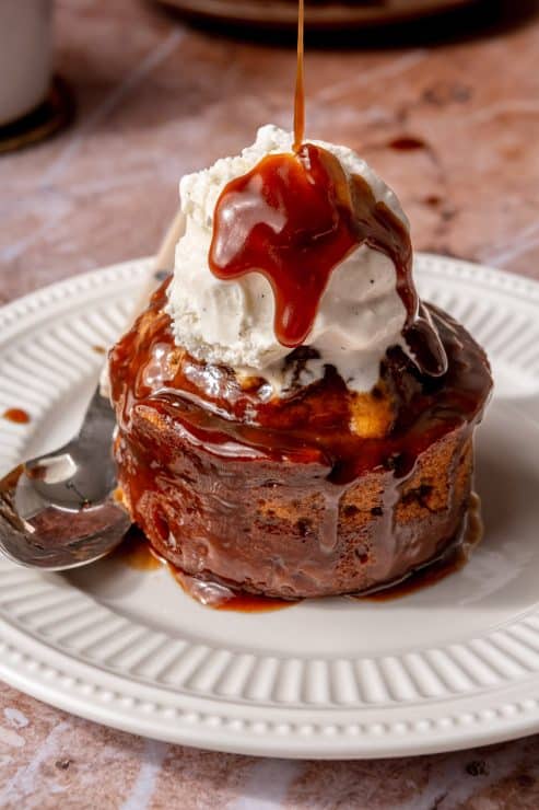 sticky toffee pumpkin puddings