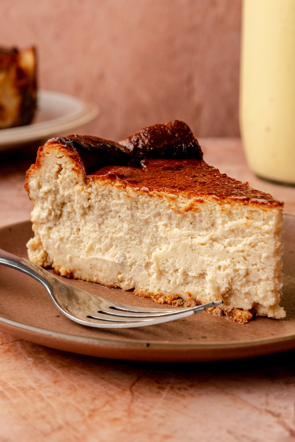 eggnog basque cheesecake