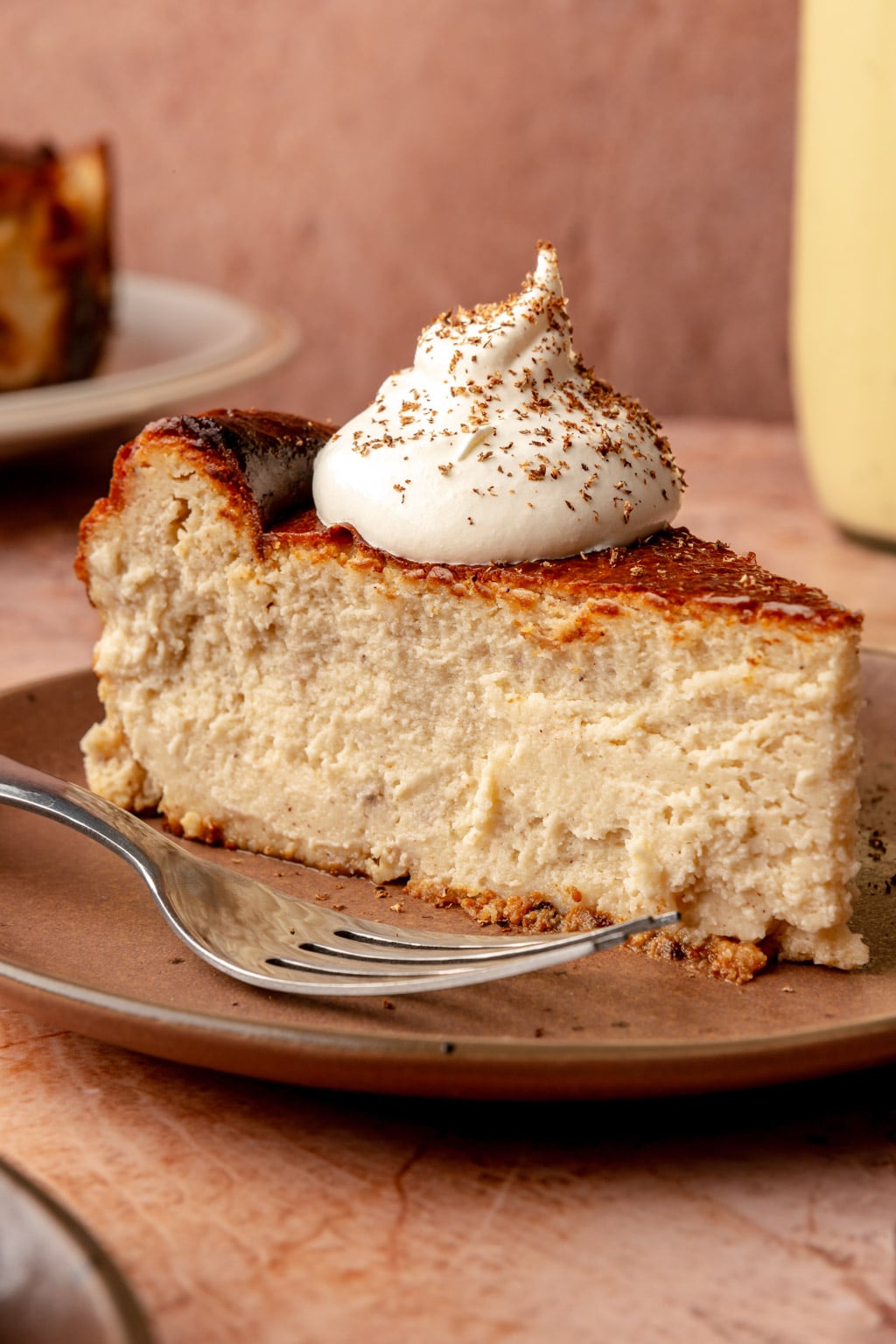 eggnog basque cheesecake