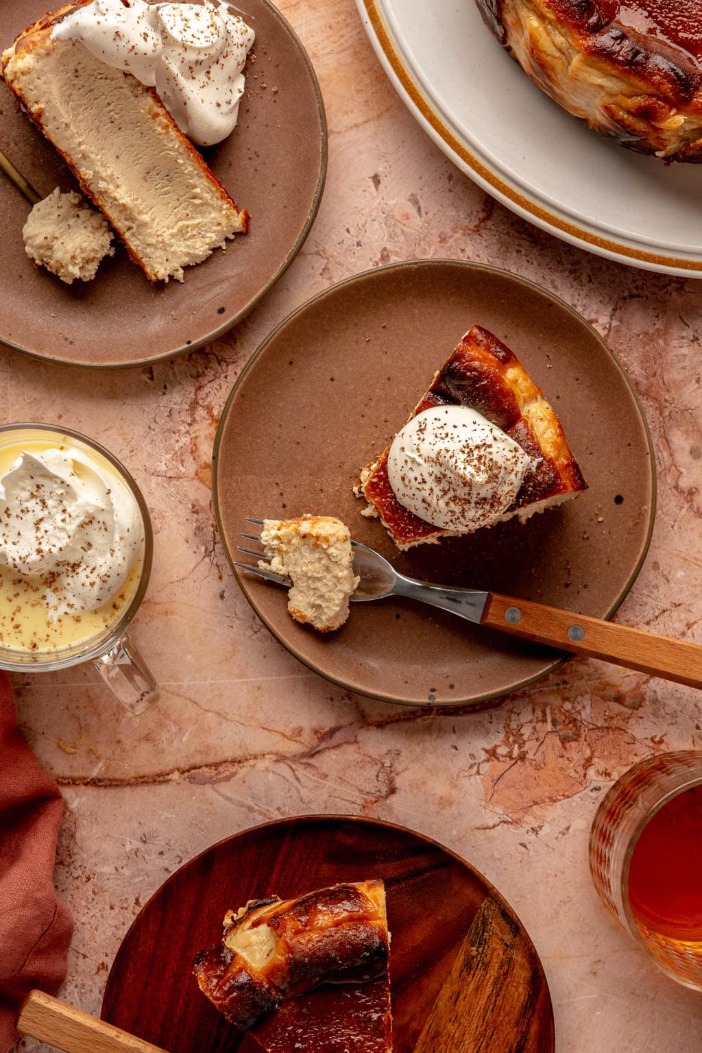 eggnog basque cheesecake