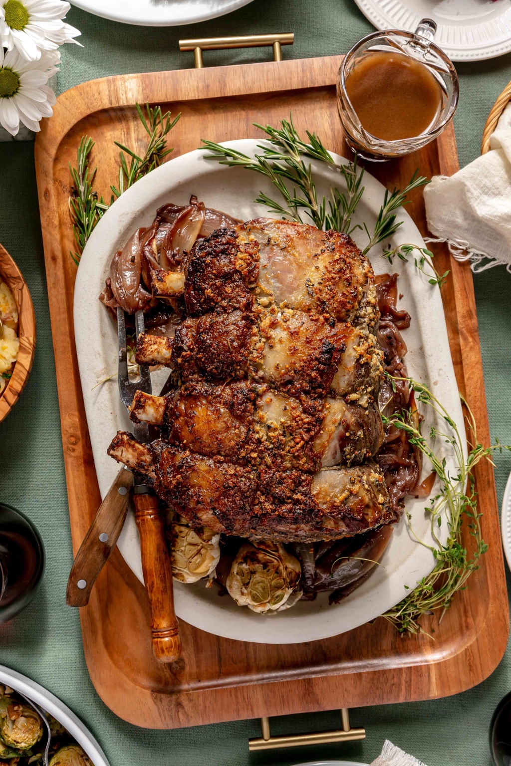 herb crusted prime rib