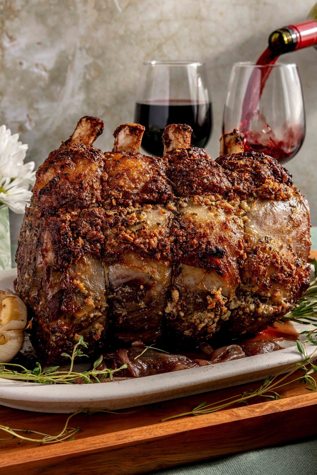 herb crusted prime rib