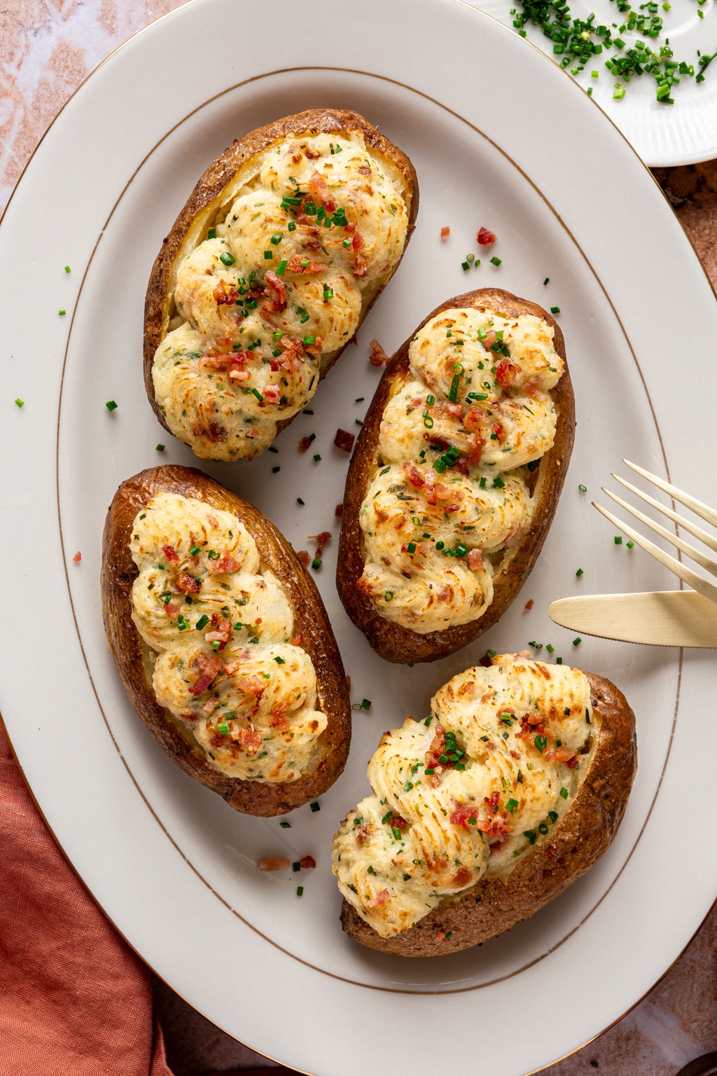 loaded twice baked potatoes