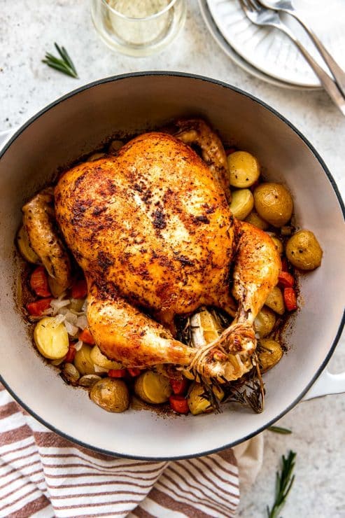 dutch oven roast chicken