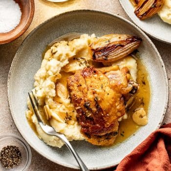 apple cider braised chicken