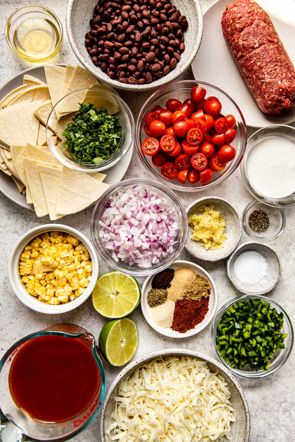 beef enchilada skillet ingredients