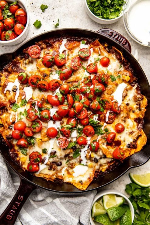 beef enchilada skillet