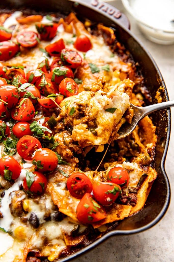 beef enchilada skillet